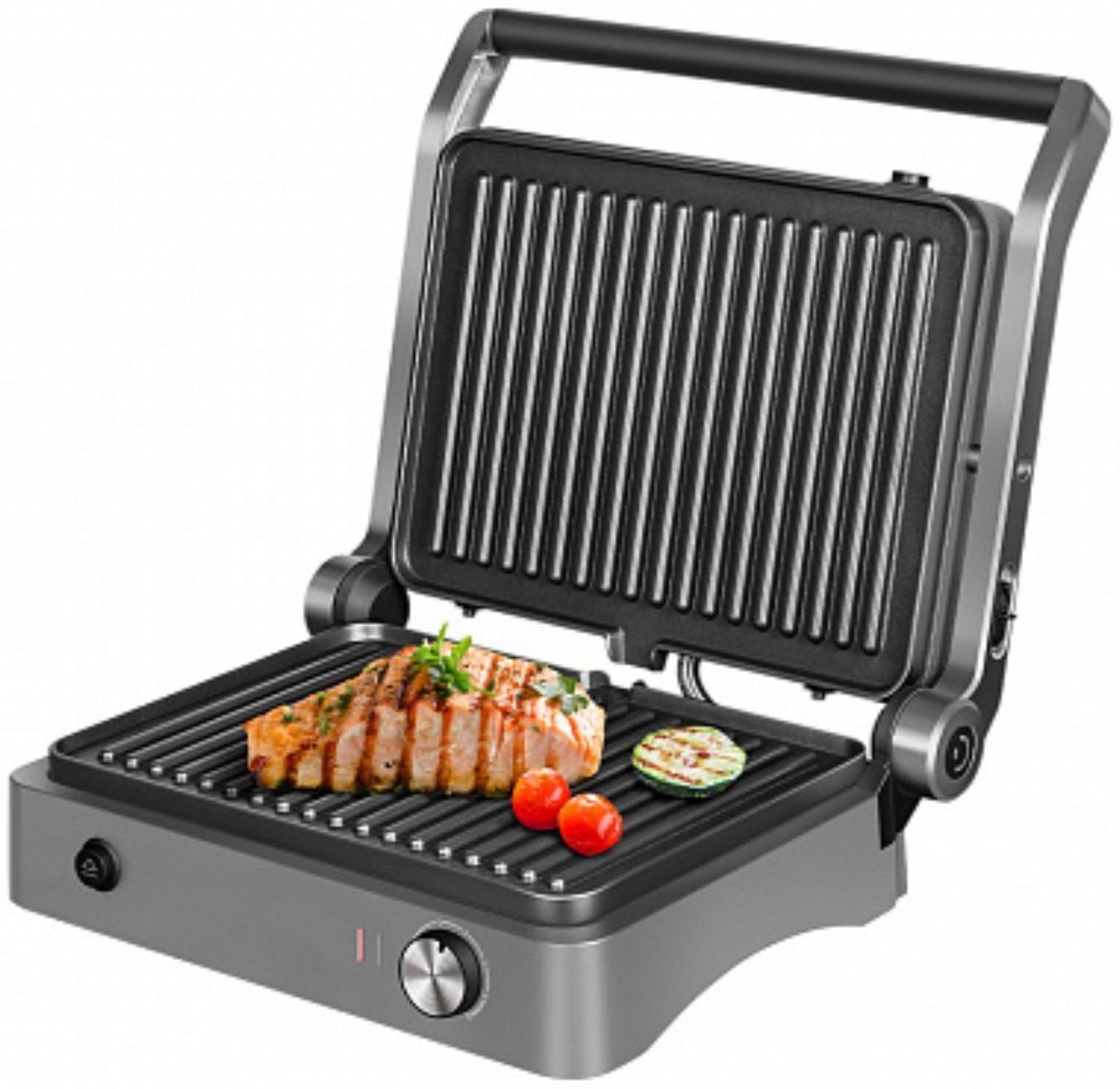 Гриль Redmond SteakMaster RGM-M814, электрический, 1950 Вт, антипригарное покрытие, 29х21 см