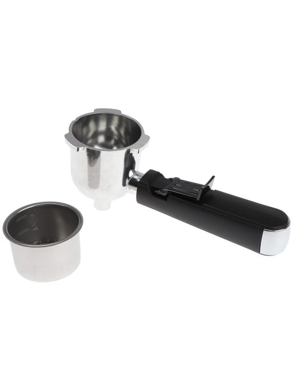 Кофеварка Redmond RCM-M1523, рожковая, 800 Вт, 0.35 л, чёрно-серебристая