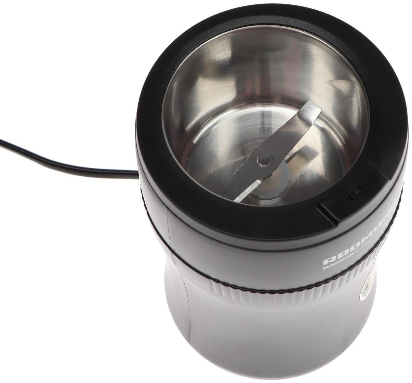 Кофемолка Redmond RCG-1614, электрическая, ножевая, 150 Вт, 45 г, чёрная
