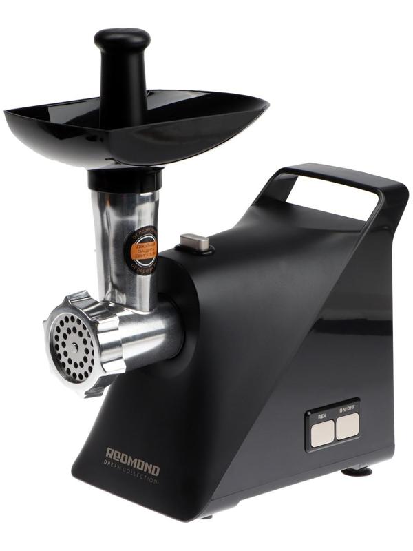 Мясорубка Redmond  RMG-1244-6, 1340 Вт, 1.6 кг/мин, 3 насадки, реверс, чёрная