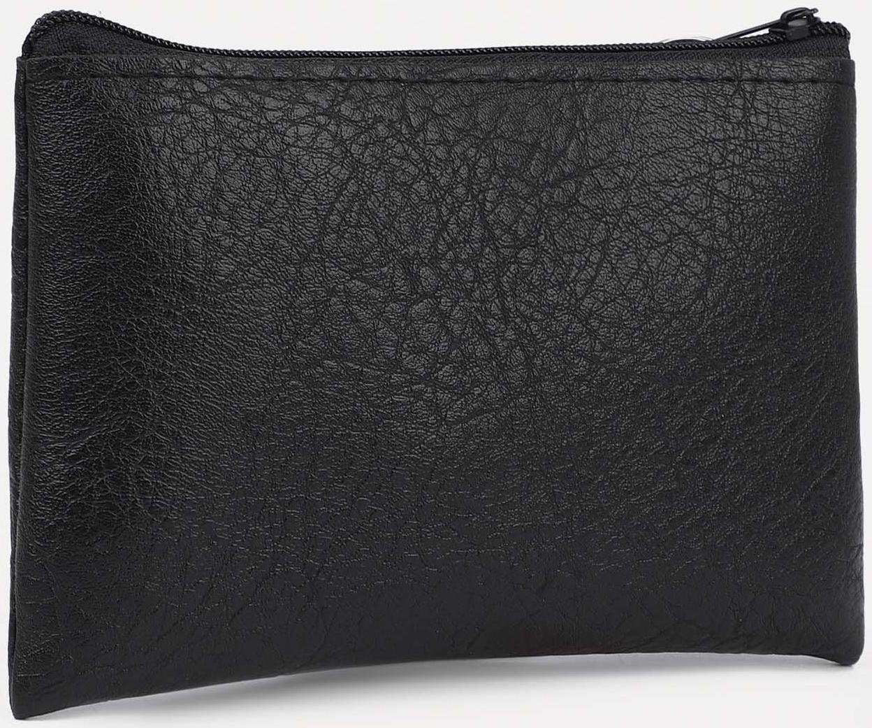 Кошелёк на молнии, цвет чёрный