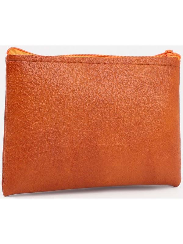 Кошелёк на молнии, цвет рыжий