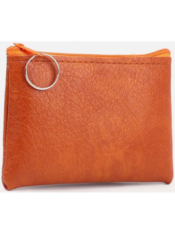 Кошелёк на молнии, цвет рыжий