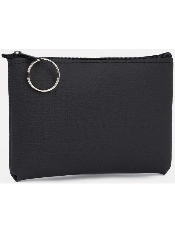 Кошелёк на молнии, цвет чёрный