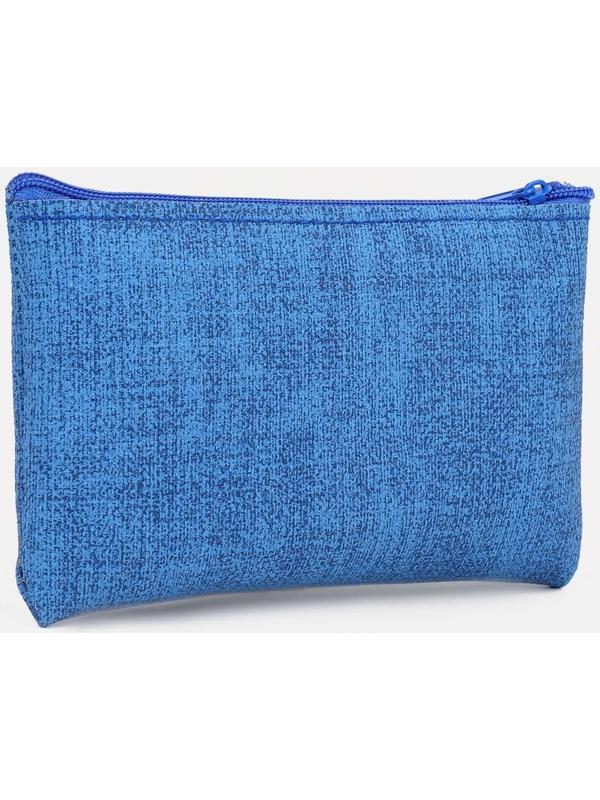 Кошелёк на молнии, цвет синий