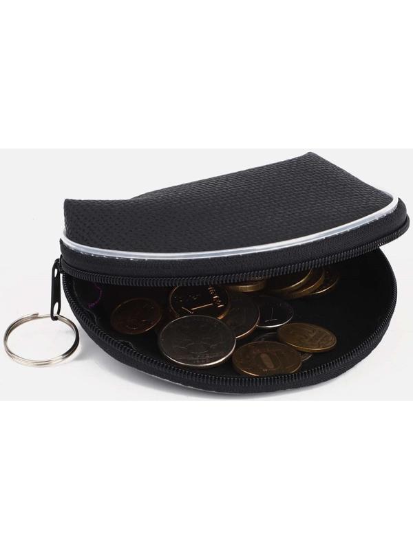 Кошелёк на молнии, цвет чёрный