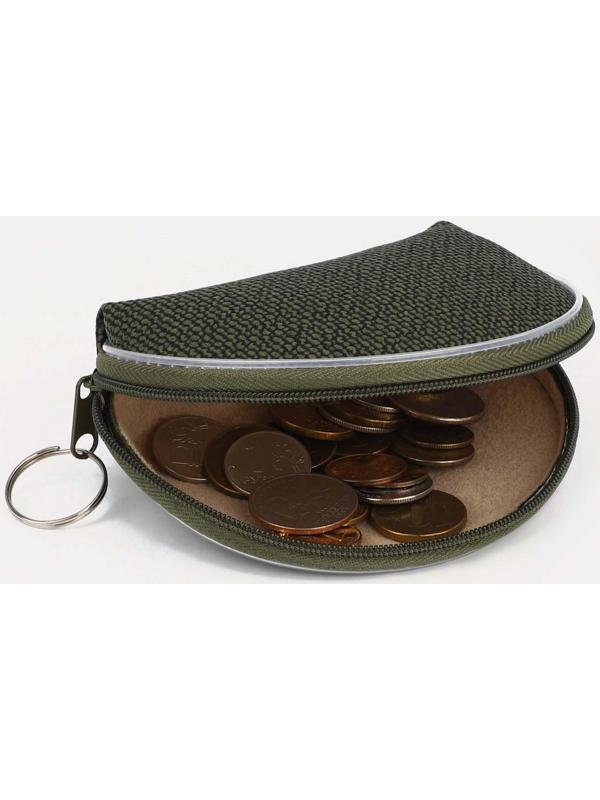 Кошелёк на молнии, цвет зелёный