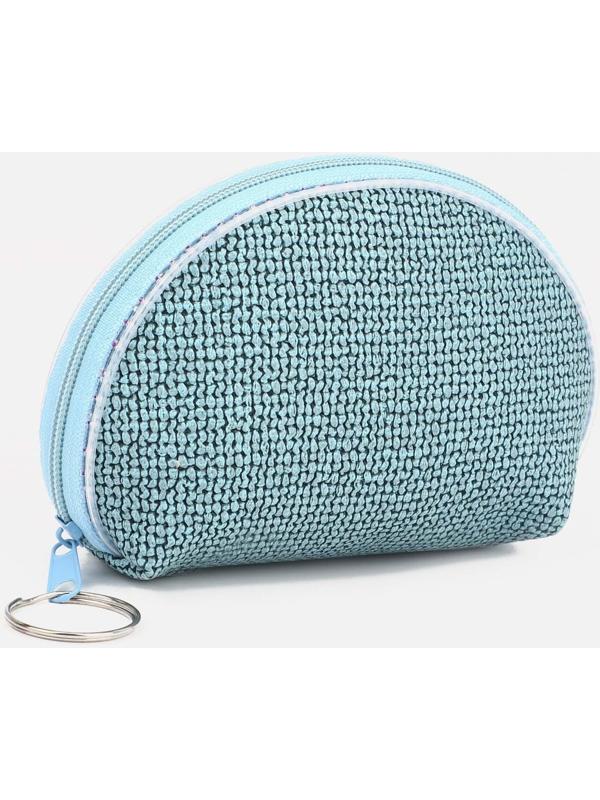 Кошелёк на молнии, цвет голубой