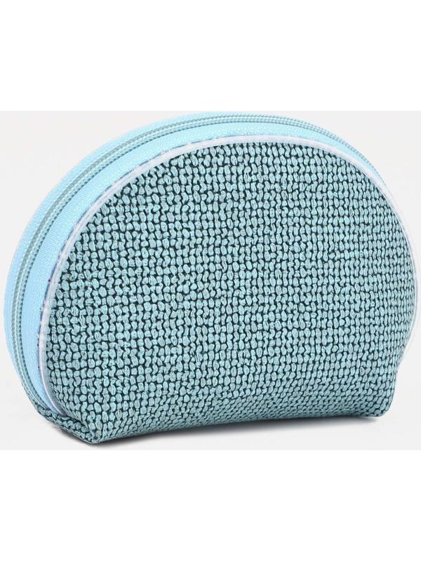 Кошелёк на молнии, цвет голубой