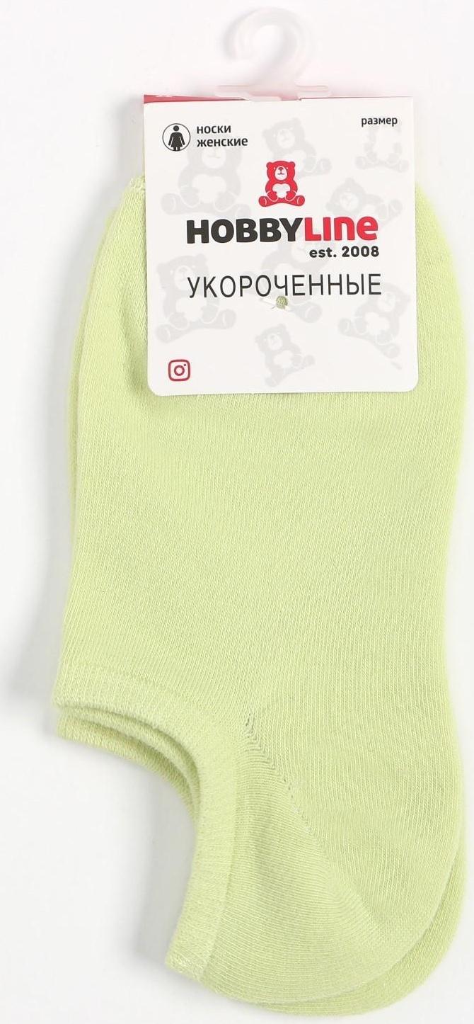 Носки женские укороченные, цвет салатовый, размер 36-40