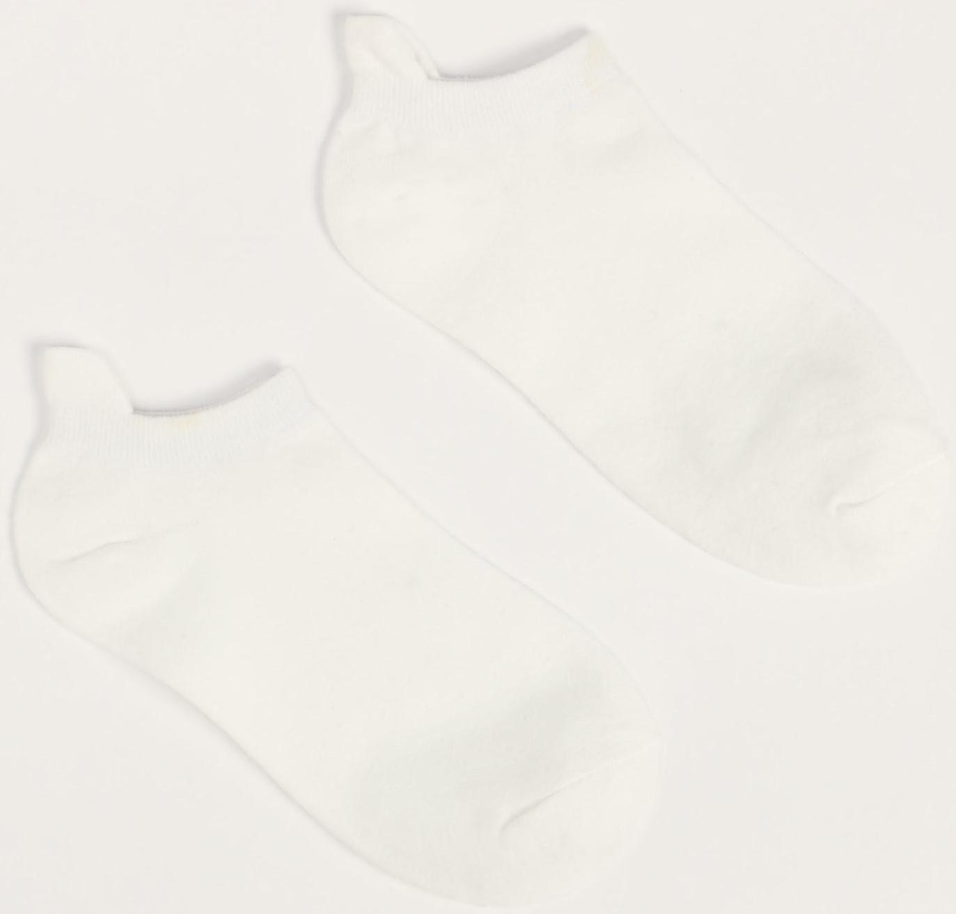 Носки женские укороченные, цвет белый, размер 36-40