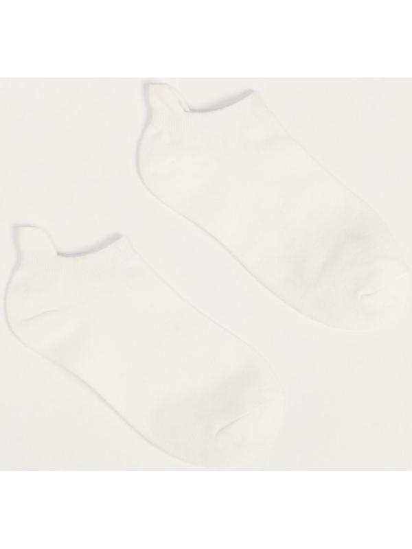 Носки женские укороченные, цвет белый, размер 36-40