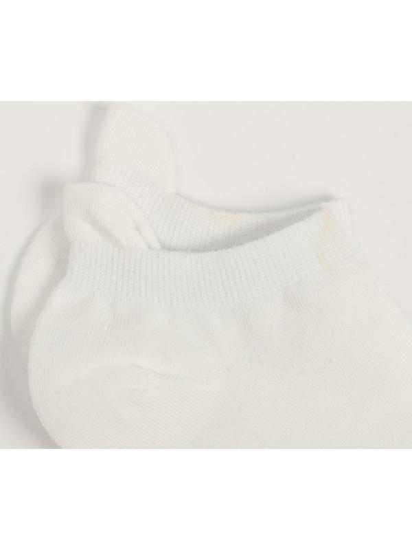 Носки женские укороченные, цвет белый, размер 36-40