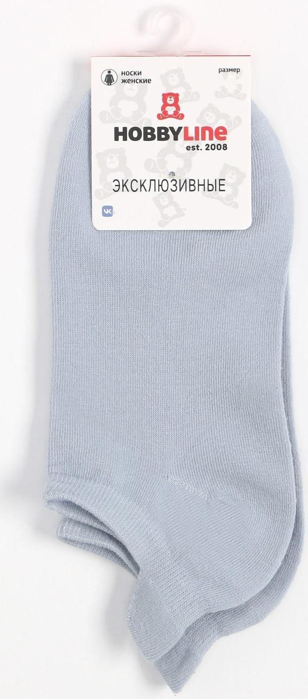Носки женские укороченные, цвет голубой, размер 36-40