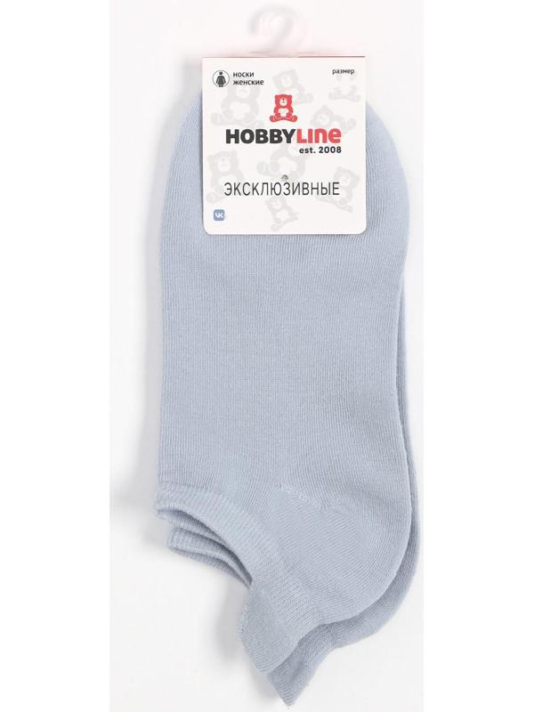 Носки женские укороченные, цвет голубой, размер 36-40