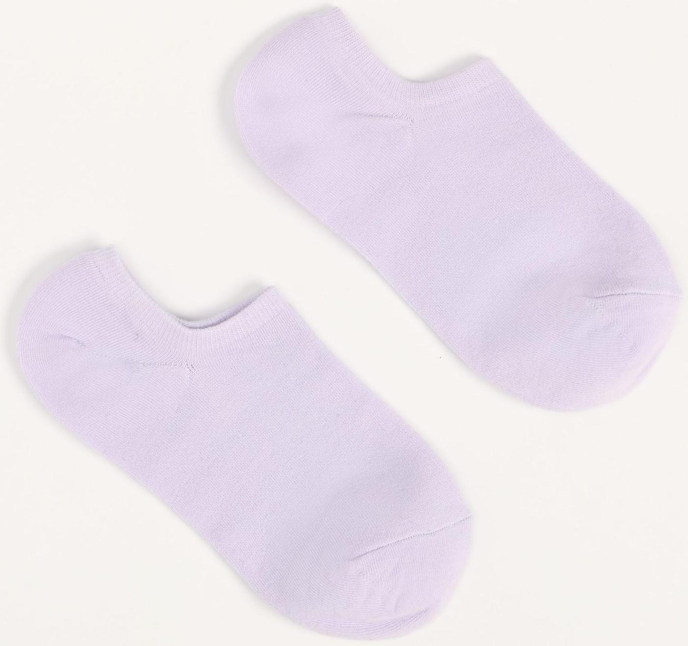 Носки женские укороченные, цвет сиреневый, размер 36-40