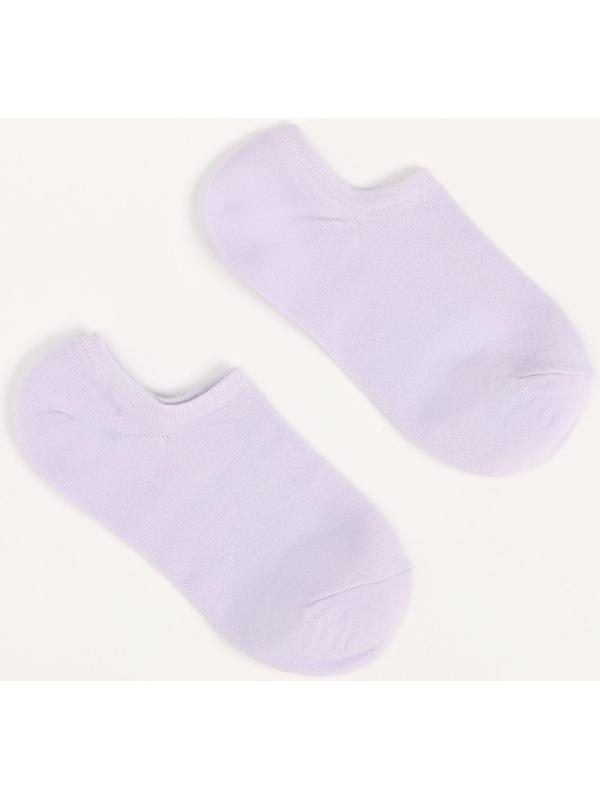 Носки женские укороченные, цвет сиреневый, размер 36-40