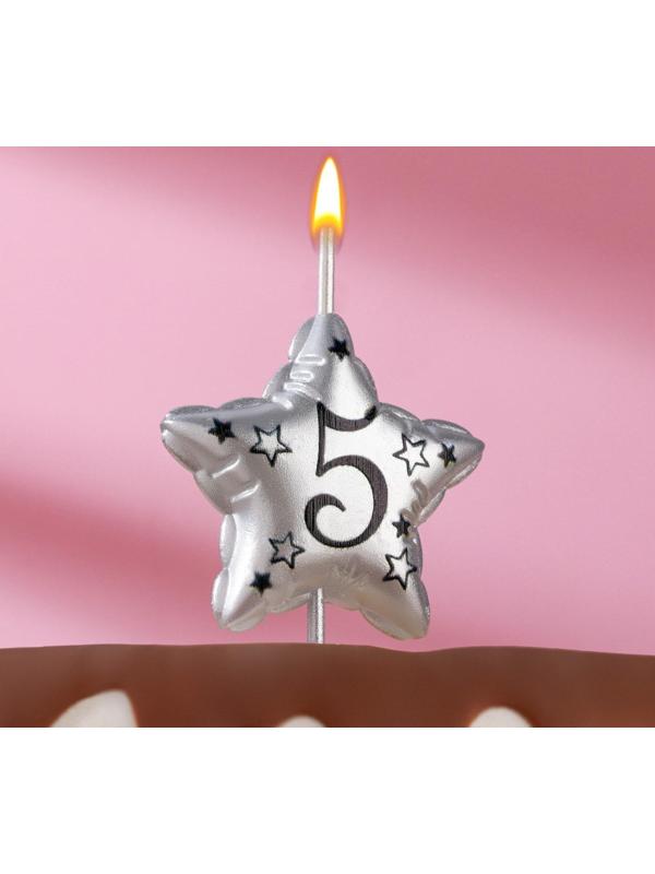 Свеча в торт на шпажке 