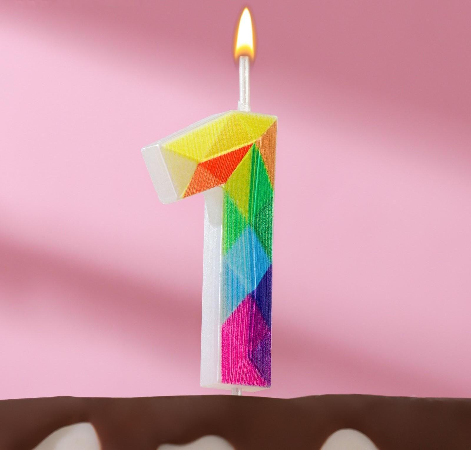 Свеча в торт на шпажке 