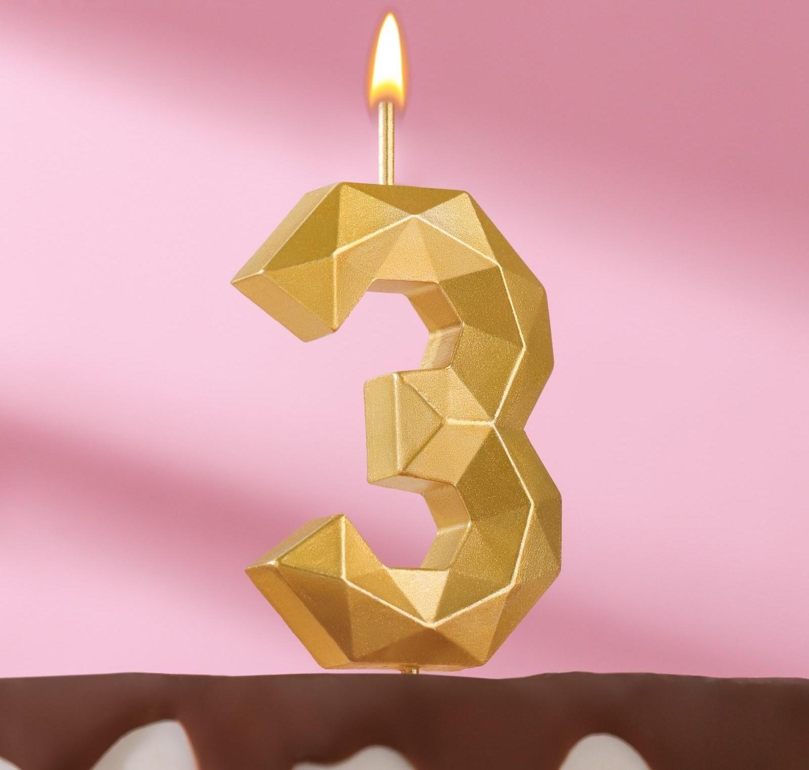 Свеча в торт на шпажке 