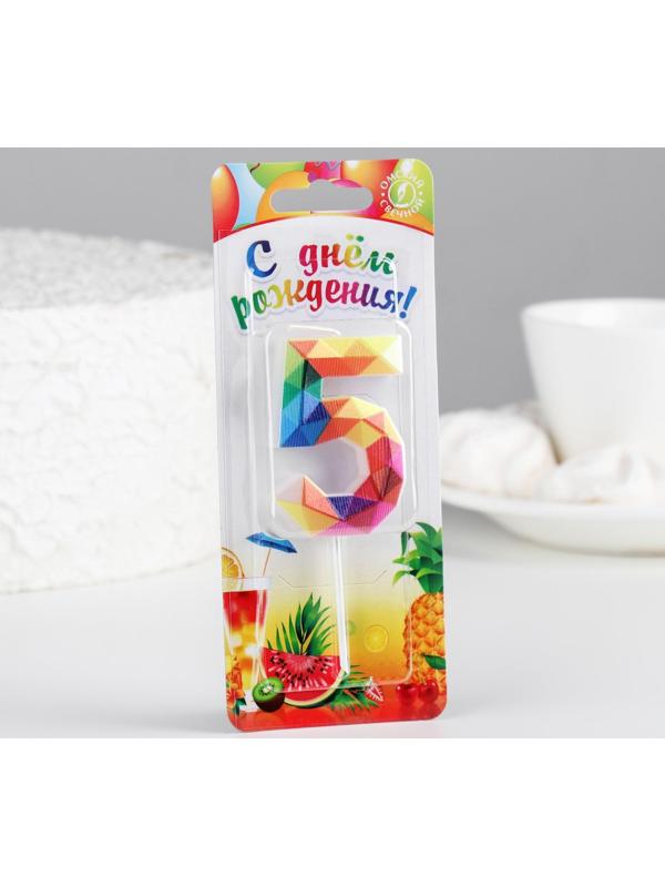 Свеча в торт на шпажке 