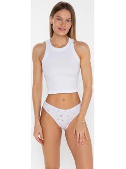 Трусы женские слипы «Сердца», цвет белый, размер 44/S