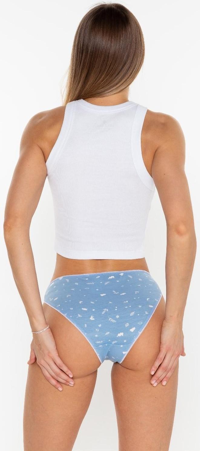 Трусы женские слипы, цвет голубой, размер 50/XL