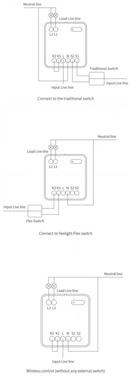 Управляемое реле Yeelight Smart Dual Control Module YLAI002, 2 канала, Wi-Fi, белое
