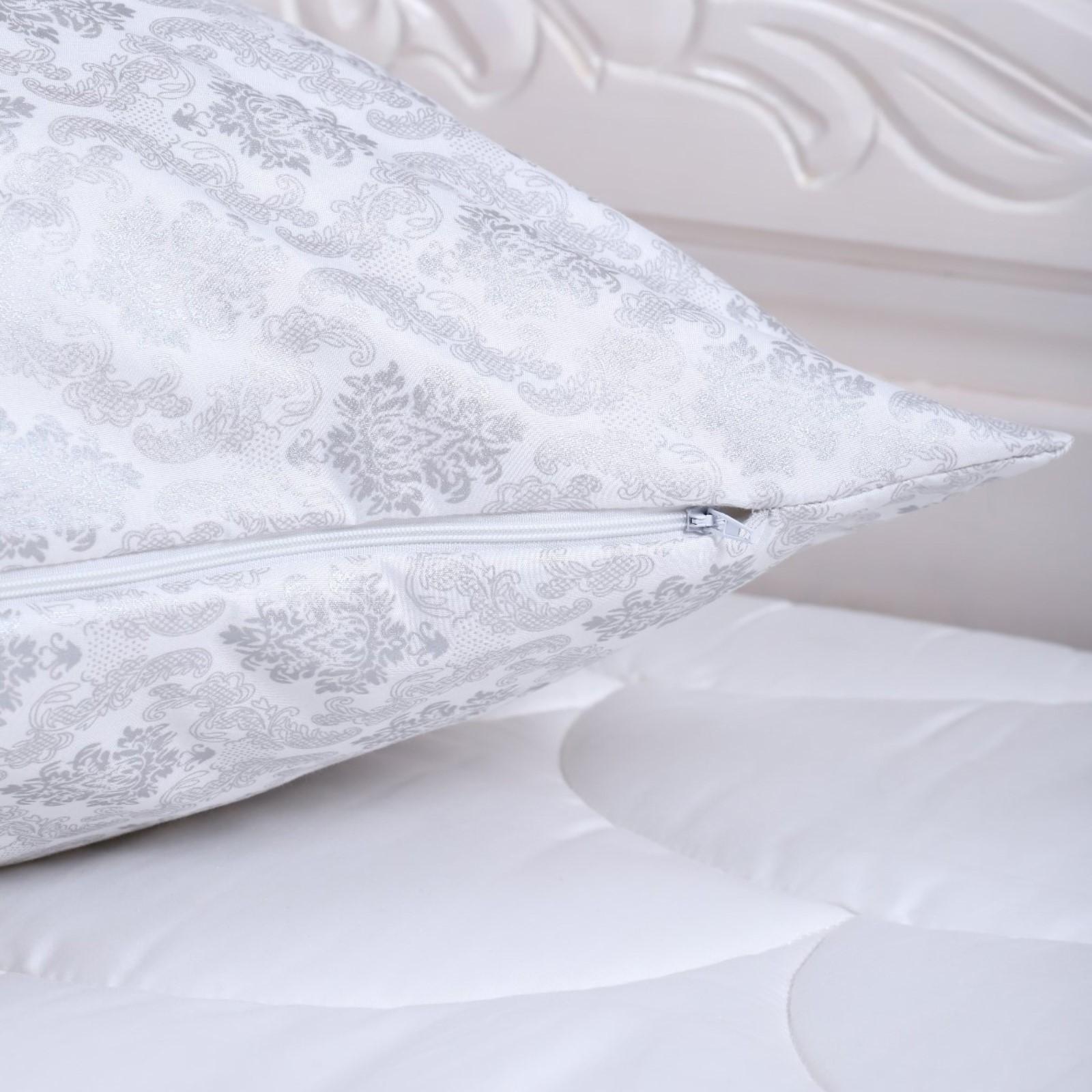 Нижняя наволочка 70х70см на молнии Жаккард мини, тик 90г/м, 70% полиэстер, 30% хлопок