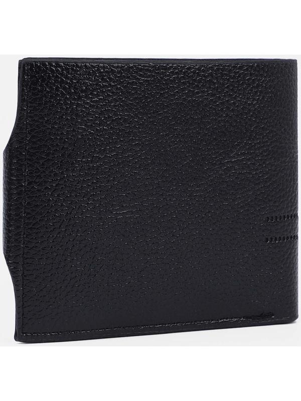 Портмоне на магните, отдел для монет, для карт, цвет  чёрный