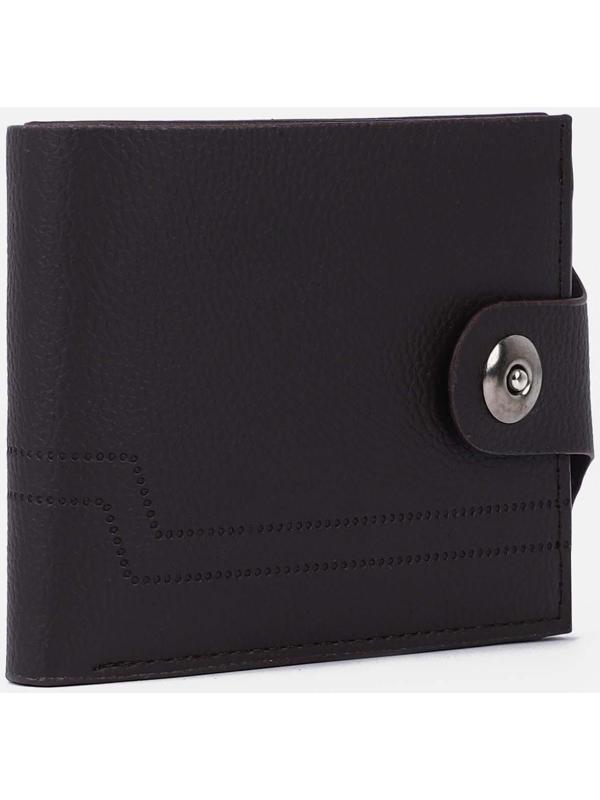 Портмоне на магните, отдел для монет, для карт, цвет тёмно-коричневый