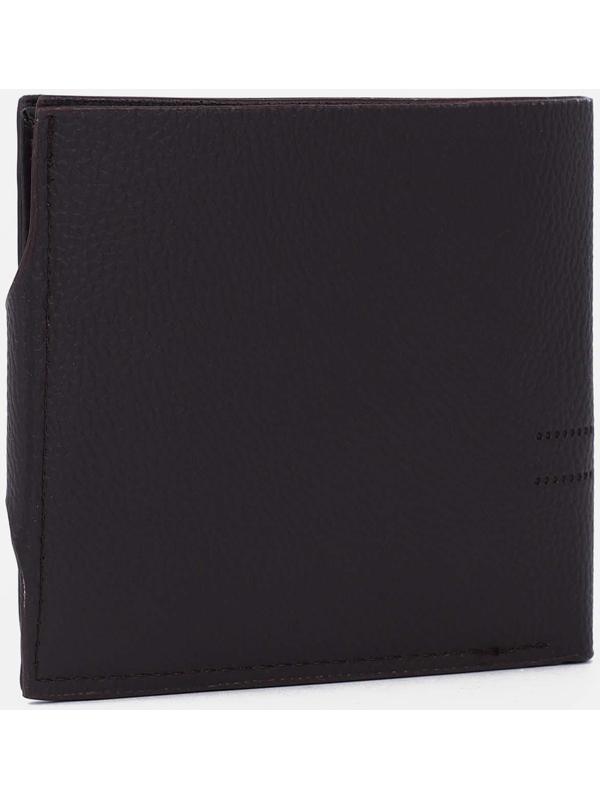 Портмоне на магните, отдел для монет, для карт, цвет тёмно-коричневый