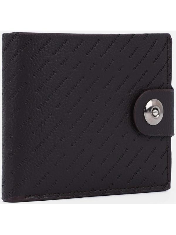 Портмоне на магните, отдел для монет, для карт, цвет тёмно-коричневый