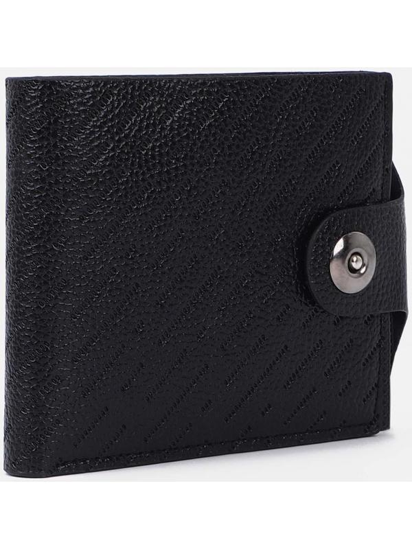 Портмоне на магните, отдел для монет, для карт, цвет чёрный