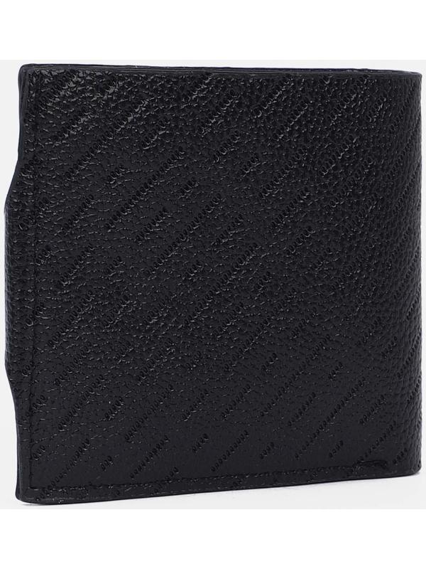 Портмоне на магните, отдел для монет, для карт, цвет чёрный