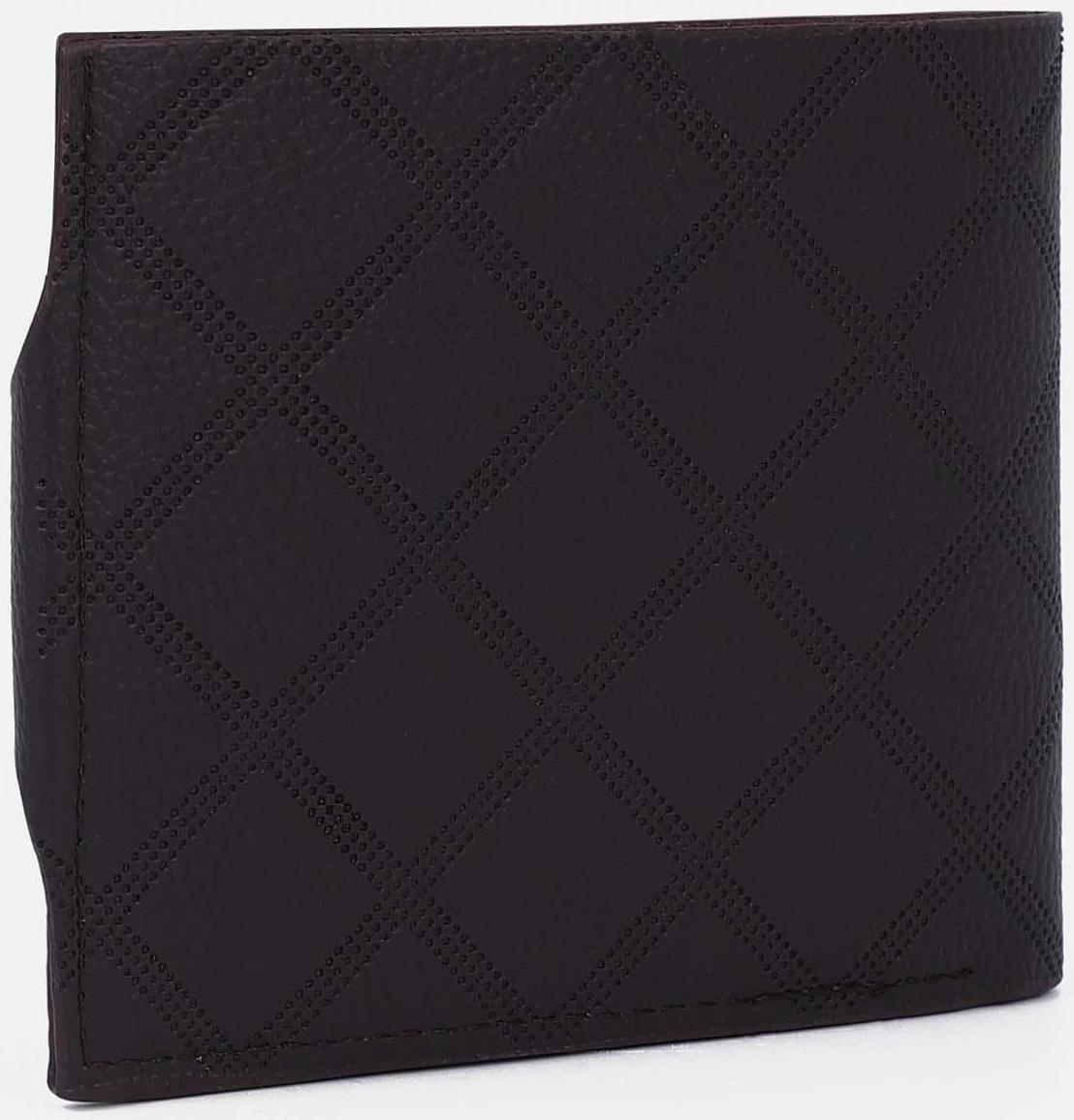 Портмоне на магните, отдел для купюр, для карт, для монет, цвет тёмно-коричневый