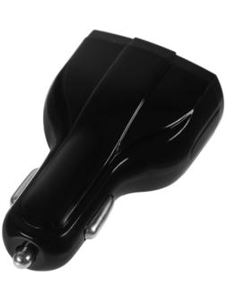 Зарядное устройство Cartage, 12-24 В, 2 USB, Type-C 3.5 А, черный