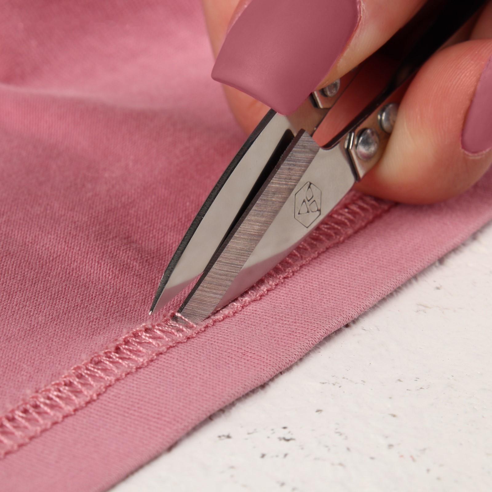 Ножницы для обрезки ниток, стальные, 13 × 3,5 см, цвет серебряный