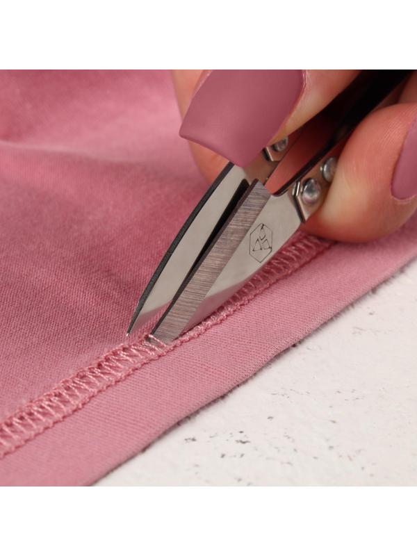 Ножницы для обрезки ниток, стальные, 13 × 3,5 см, цвет серебряный