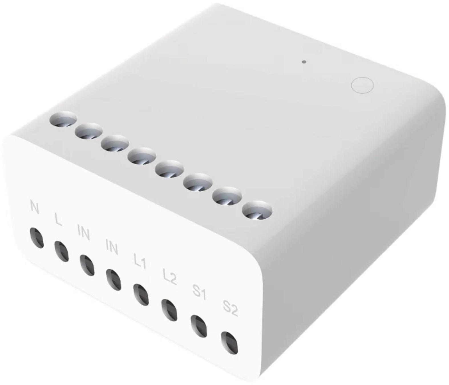 Управляемое реле Aqara 2 way relay module LLKZMK11LM, двухканальное, 2.5 кВт, 100 - 250В