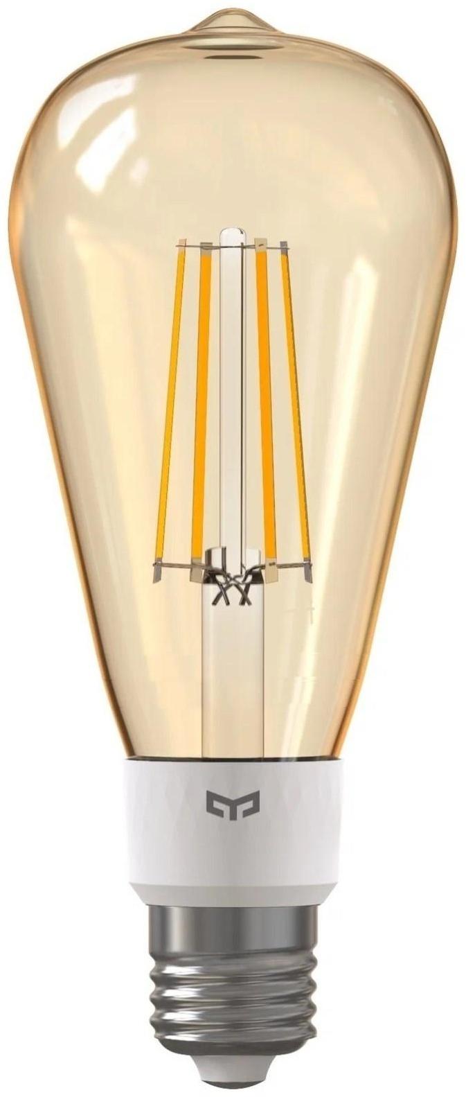 Светодиодная лампочка Yeelight Smart LED Filament Bulb ST64 (YLDP23YL), E27, 6 Вт, 500 лм