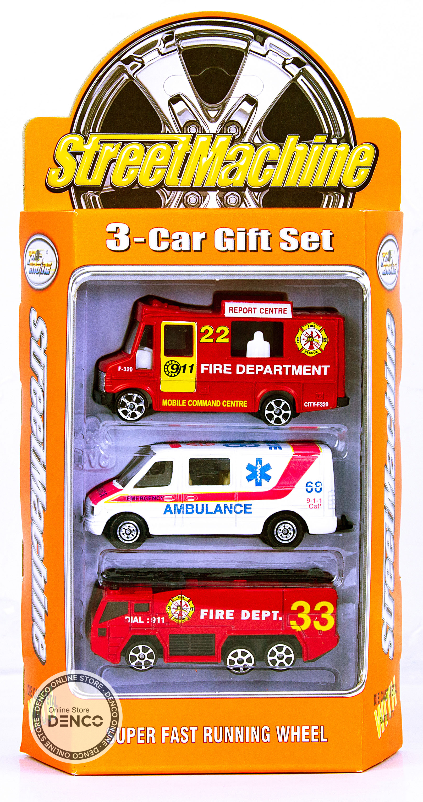 Набор металлических машинок Street Machine‎ АРТ2007, 3 шт. / Микс