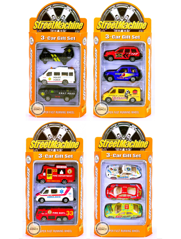 Набор металлических машинок Street Machine‎ АРТ2007, 3 шт. / Микс