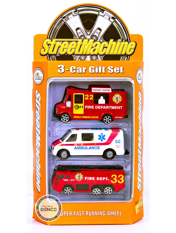Набор металлических машинок Street Machine‎ АРТ2007, 3 шт. / Микс
