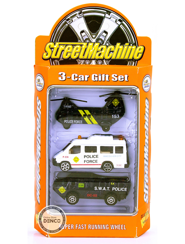 Набор металлических машинок Street Machine‎ АРТ2007, 3 шт. / Микс
