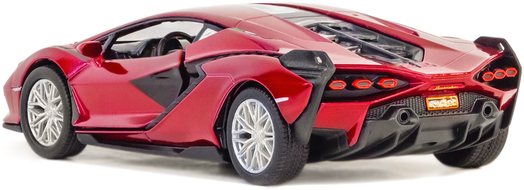 Металлическая машинка Kinsmart 1:40 «Lamborghini Sian FKP 37» KT5431D, инерционная / Красный