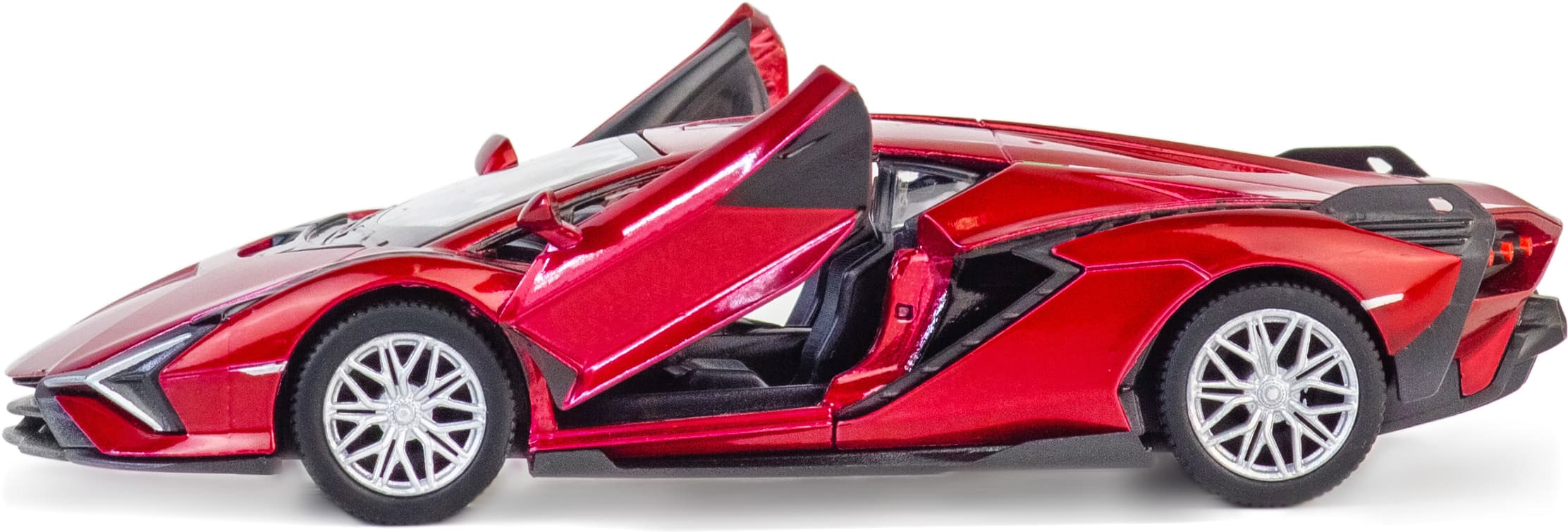 Металлическая машинка Kinsmart 1:40 «Lamborghini Sian FKP 37» KT5431D, инерционная / Красный