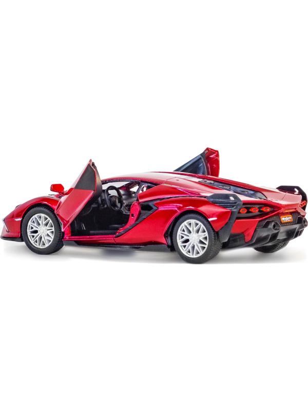 Металлическая машинка Kinsmart 1:40 «Lamborghini Sian FKP 37» KT5431D, инерционная / Красный