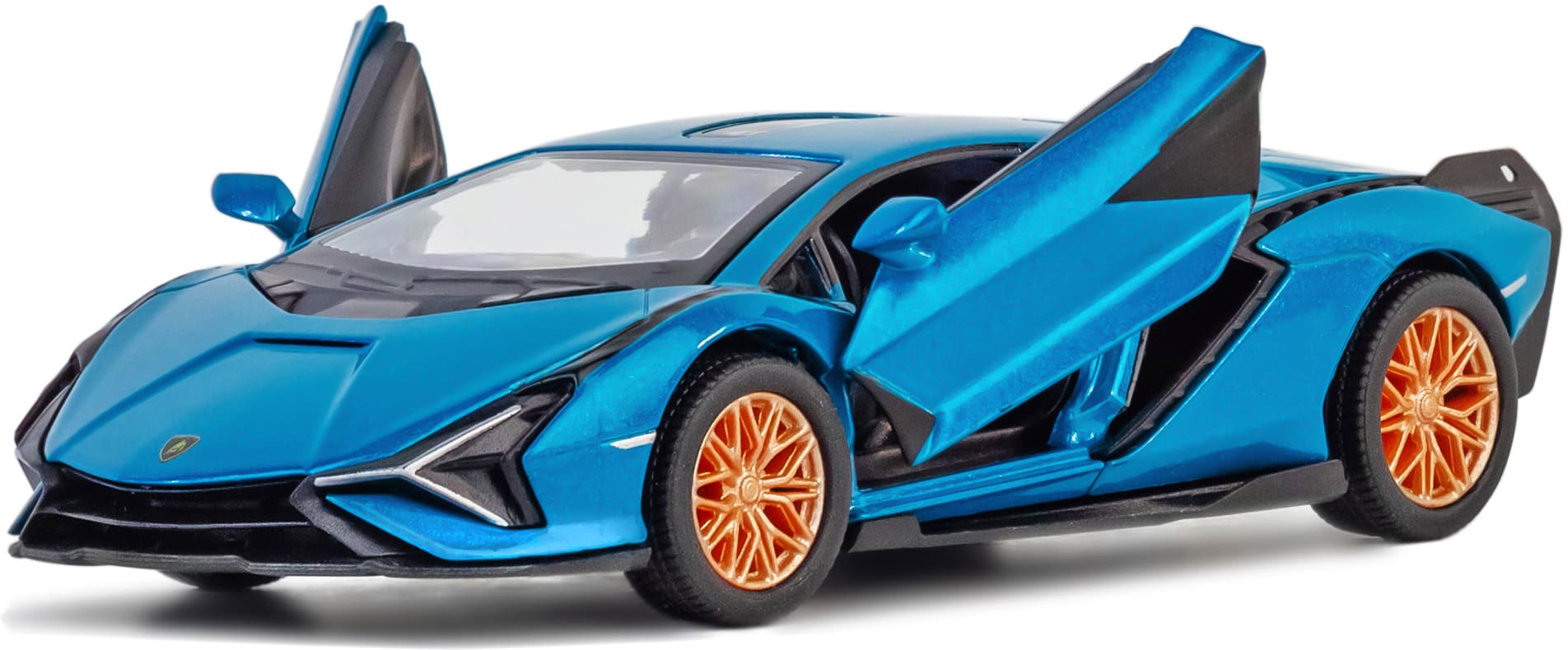 Металлическая машинка Kinsmart 1:40 «Lamborghini Sian FKP 37» KT5431D, инерционная / Голубой