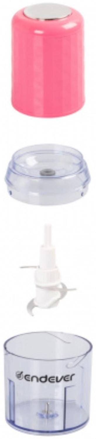 Измельчитель Endever Sigma-61, пластик, 400 Вт, 0.5 л, 1 скорость, розовый